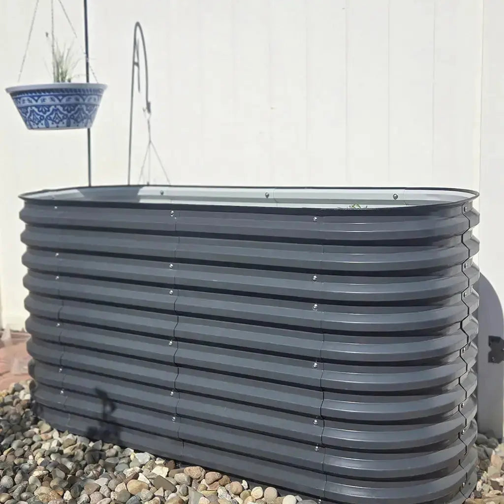  5x2 Galvanized Flower Bed