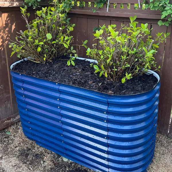 32'' Tall 5x2 Galvanized Flower Bed (4 in 1)【Upgrade 2.0】
