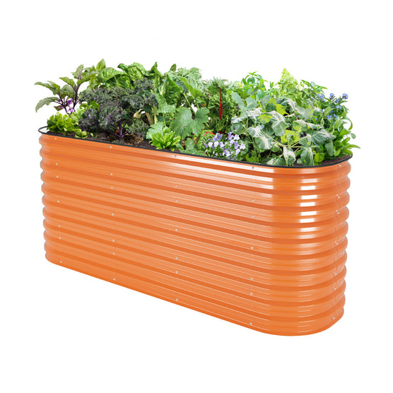 32 inches tall orange raised planter box-Vegega