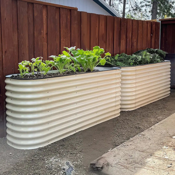 32'' Tall 6.5x2 Raised Garden Bed (6 in 1)【Upgrade 2.0】