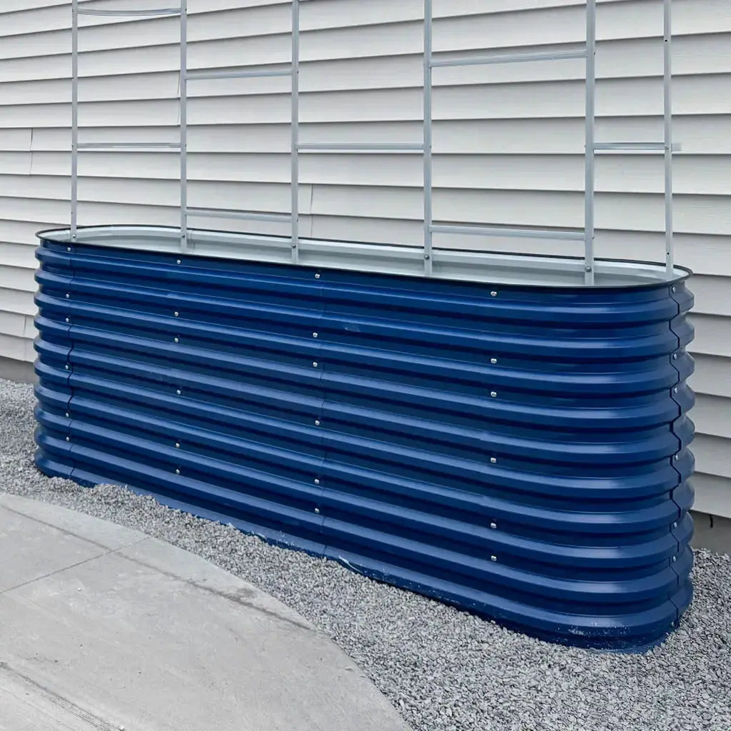 32 inch metal raised garden bed-Vegega