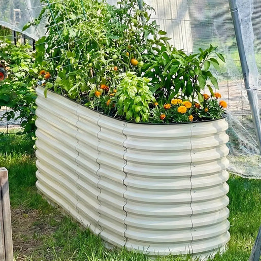 galvanized raised garden bed kit-Vegega