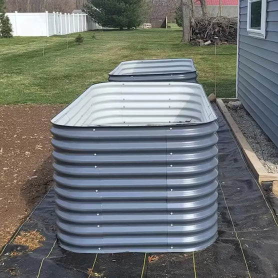 32-inch tall galvanized garden bed
