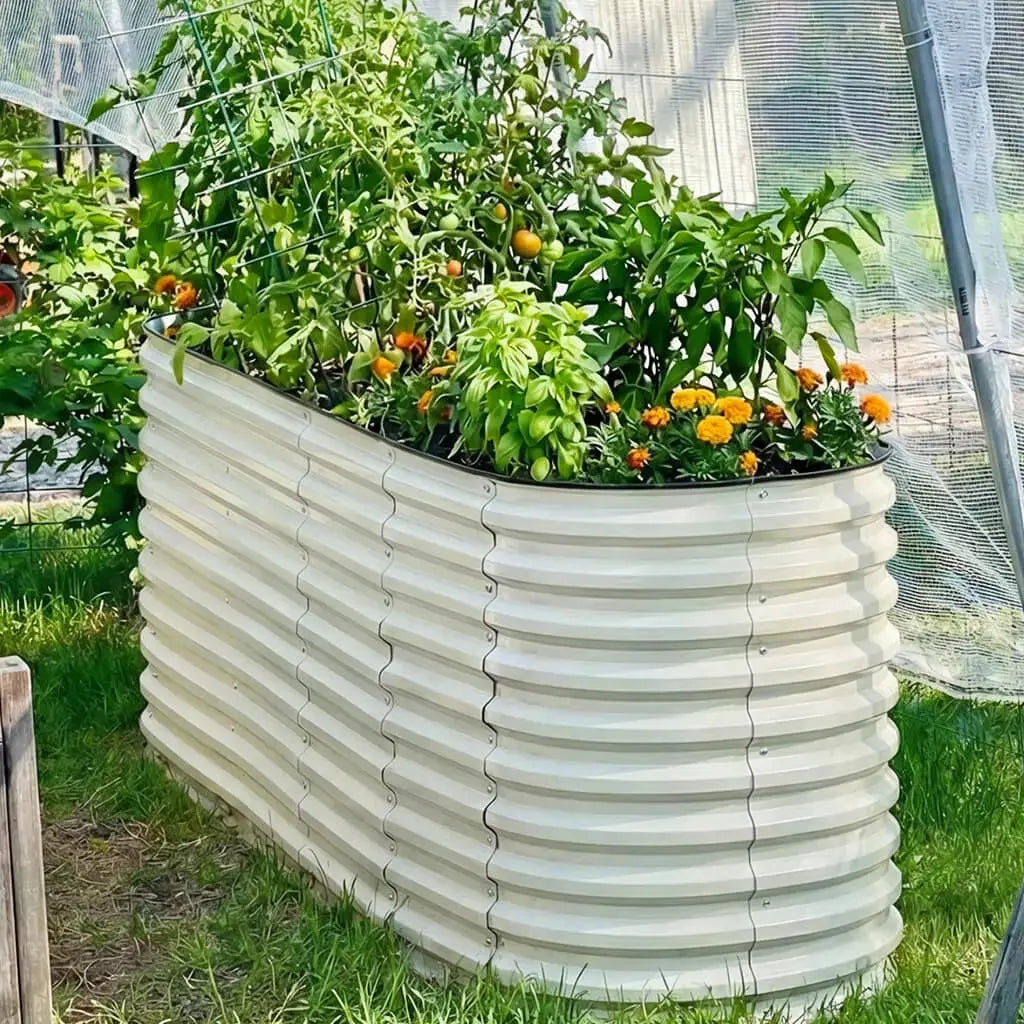 galvanized raised garden bed kit-Vegega