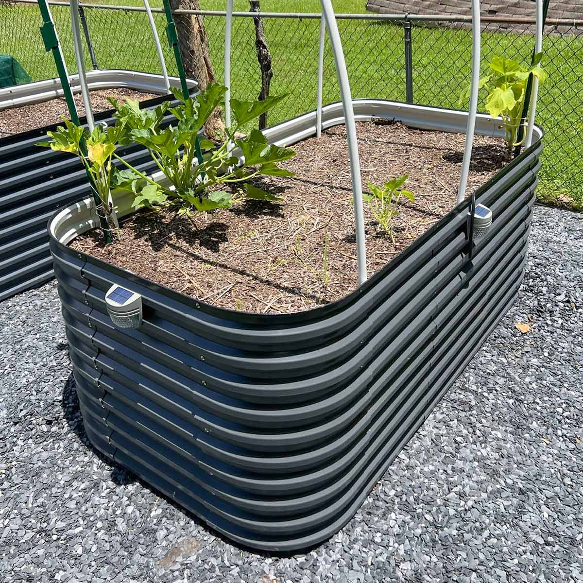 32-inch tall galvanized garden bed