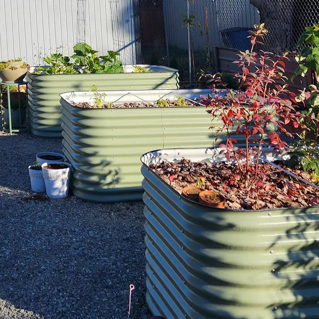 32-inch tall galvanized raised garden beds
