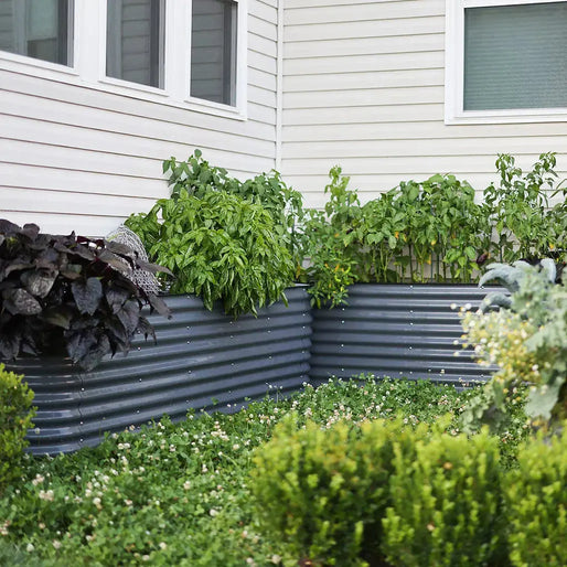 land guard galvanized raised garden bed kit