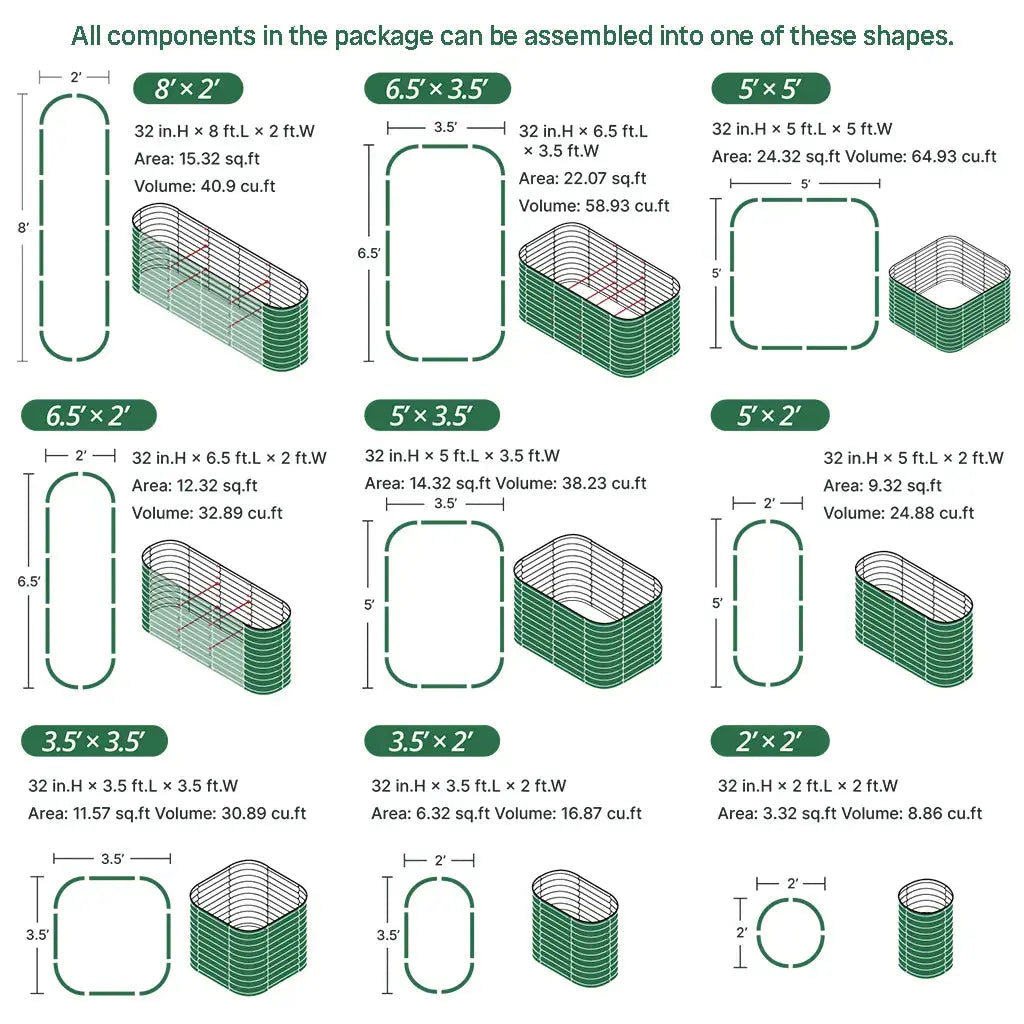 assembly method of Galvanized Raised Garden Bed Kit