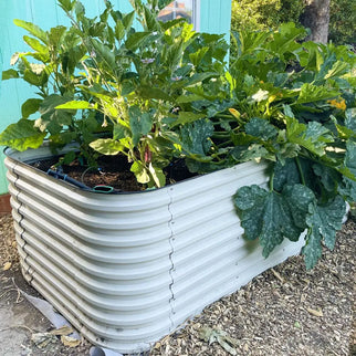 32'' Tall 8x4 Galvanized Steel Raised Beds (10 in 1)【Upgrade 2.0】