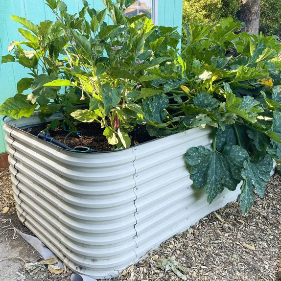 32'' Tall 8x4 Galvanized Steel Raised Beds (10 in 1)【Upgrade 2.0】