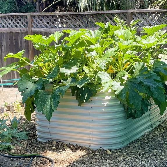 32'' Tall 8x4 Galvanized Steel Raised Beds (10 in 1)【Upgrade 2.0】