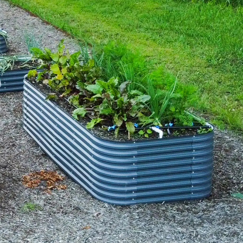 32'' Tall 8x4 Galvanized Steel Raised Beds (10 in 1)【Upgrade 2.0】
