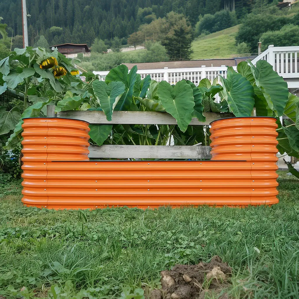 castle shaped raised garden bed-Vegega