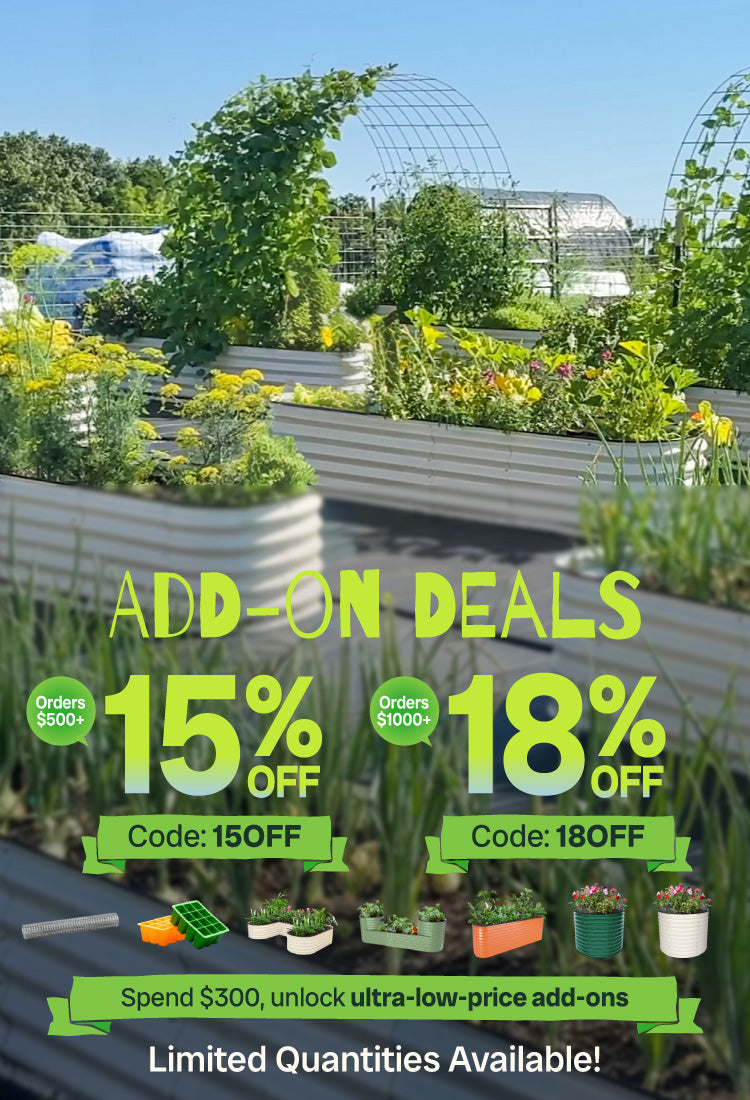 add on deal of metal raised garden beds
