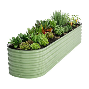 17 inches tall green metal planter boxes-Vegega