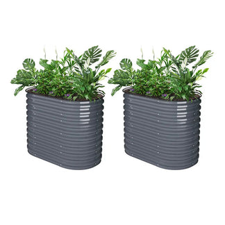 2-Pack Metal Raised Garden Beds