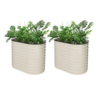 2-Pack Metal Raised Garden Beds