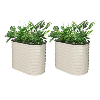 2-Pack Metal Raised Garden Beds