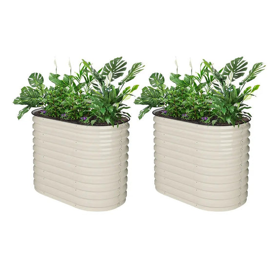 2-Pack Metal Raised Garden Beds