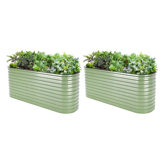 2-Pack Metal Raised Garden Beds
