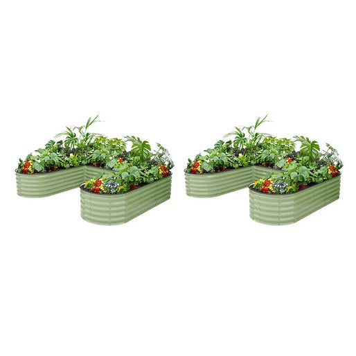 2-Pack Metal Raised Garden Beds