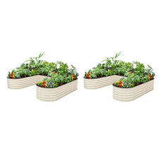 2-Pack Metal Raised Garden Beds