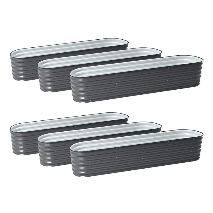 raised garden bed bundle sale for six 8x2 metal raised beds-Vegega