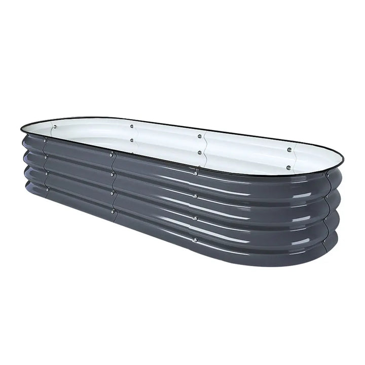classic 11-inch tall flower bed gray-Vegega