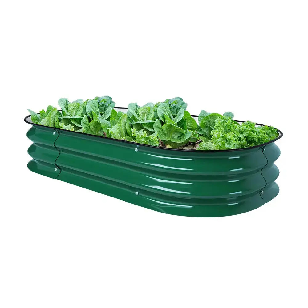 classic 8-inch tall raised bed moss green-Vegega