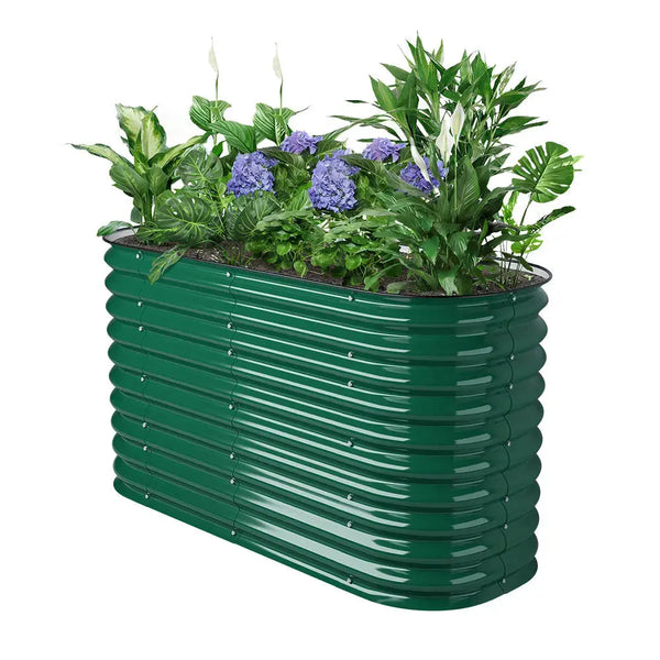 classic galvanized flower bed moss green- Vegega