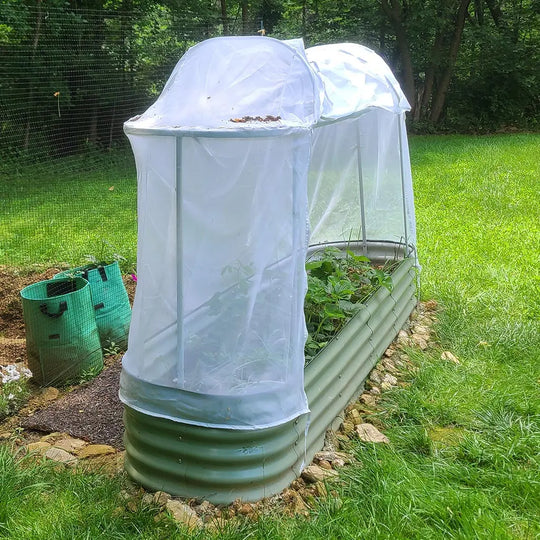 raised garden bed cover system