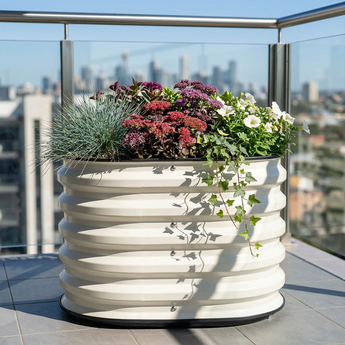 24in Round Self-Watering Base Twin Pack for Metal Raised Garden Bed