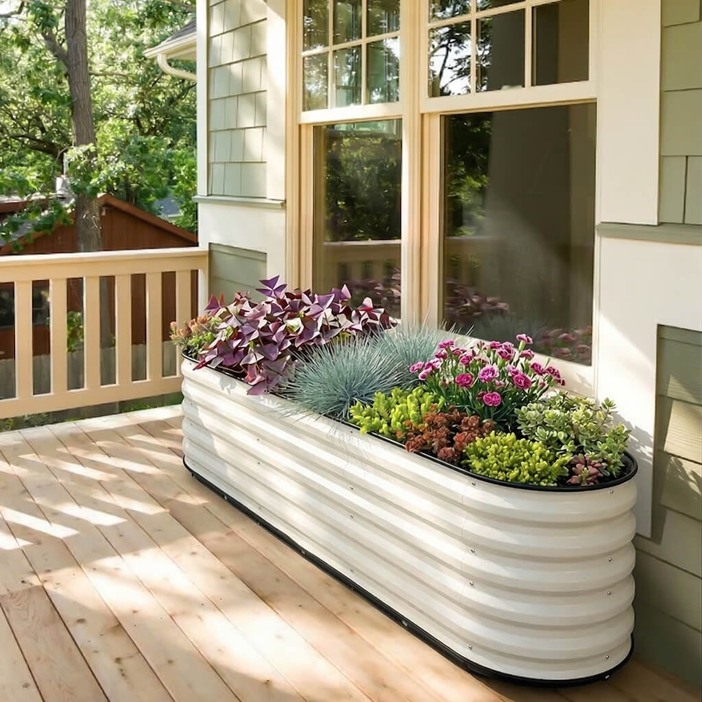 6.5ft x 2ft Self-Watering Base for Metal Raised Garden Bed