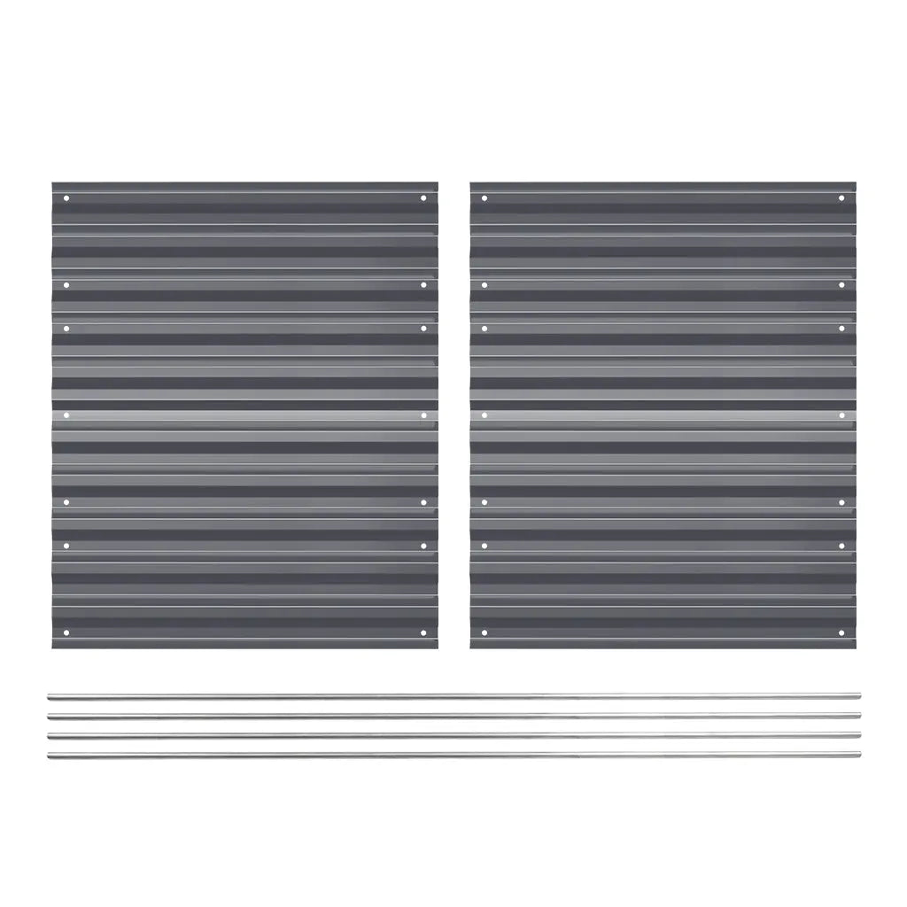Side Panels To Extend Metal Raised Garden Beds -2 Pcs【Upgrade 2.0】