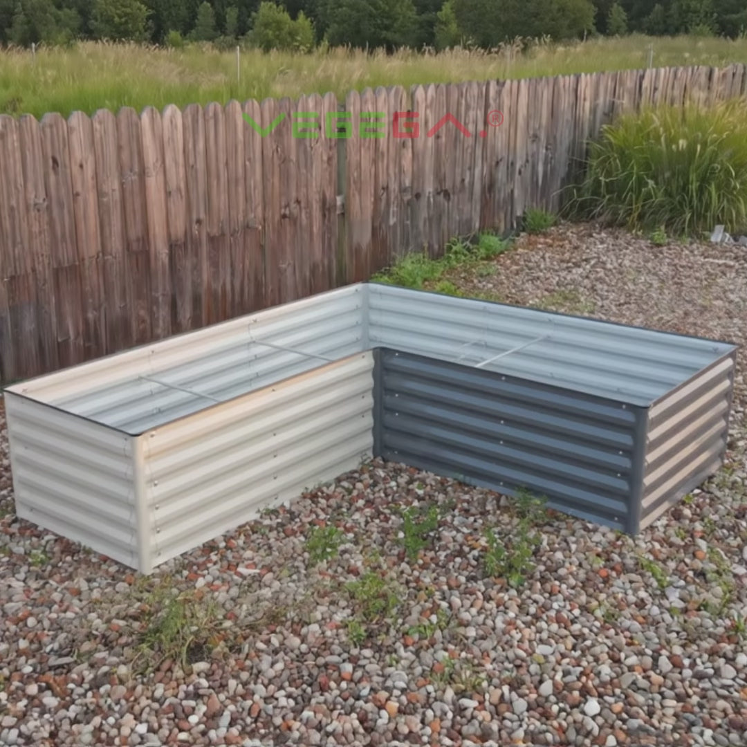 17'' Tall Rectangle L Shaped Planter Box【Upgrade 2.0】