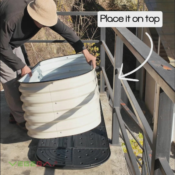 5'x2' Rolling Base For Metal Raised Garden Bed  | Mobile Support & Soil-Proof & Indoor Ready