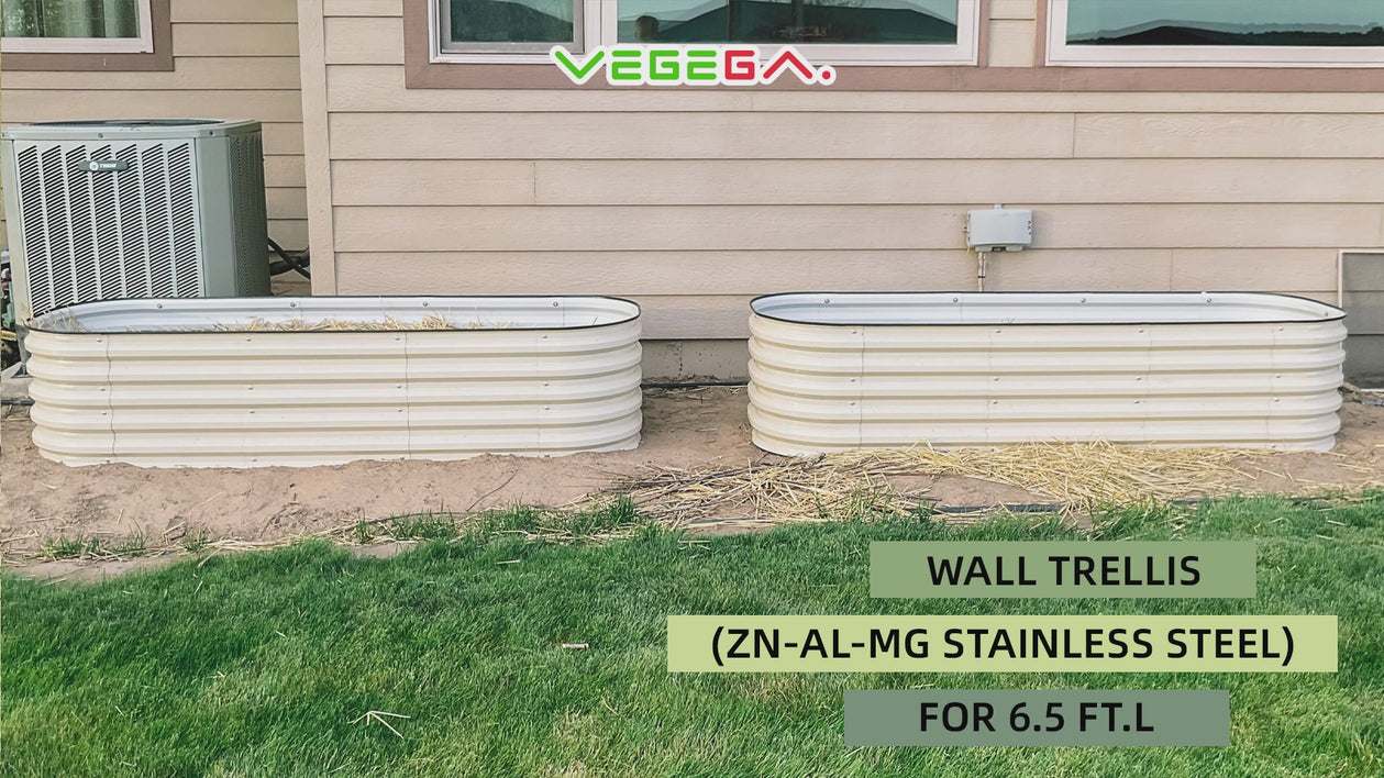 17'' Tall 6.5x2 Modern Raised Garden Beds (6 in 1)【Upgrade 2.0】