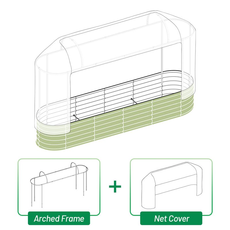 cover for raised garden bed-Vegega