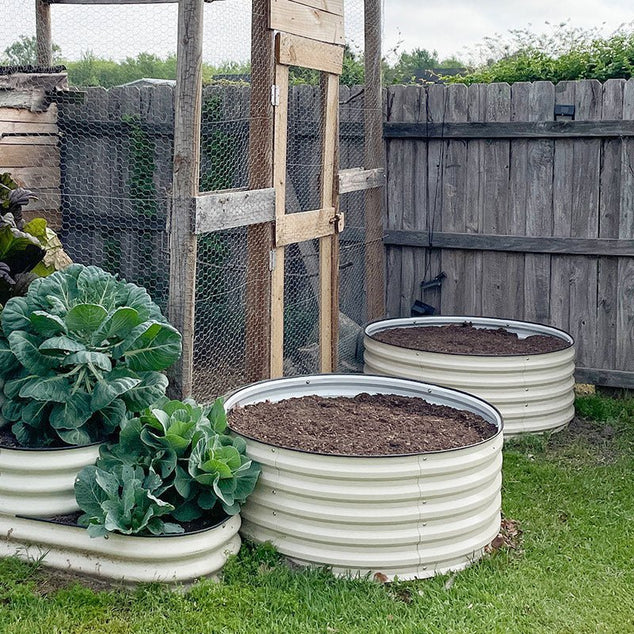 42 inches wide round raised beds-Vegega