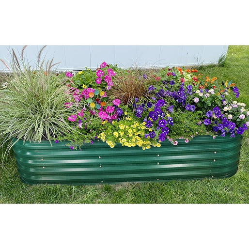 17 inches tall garden planter boxes growing flowers-Vegega