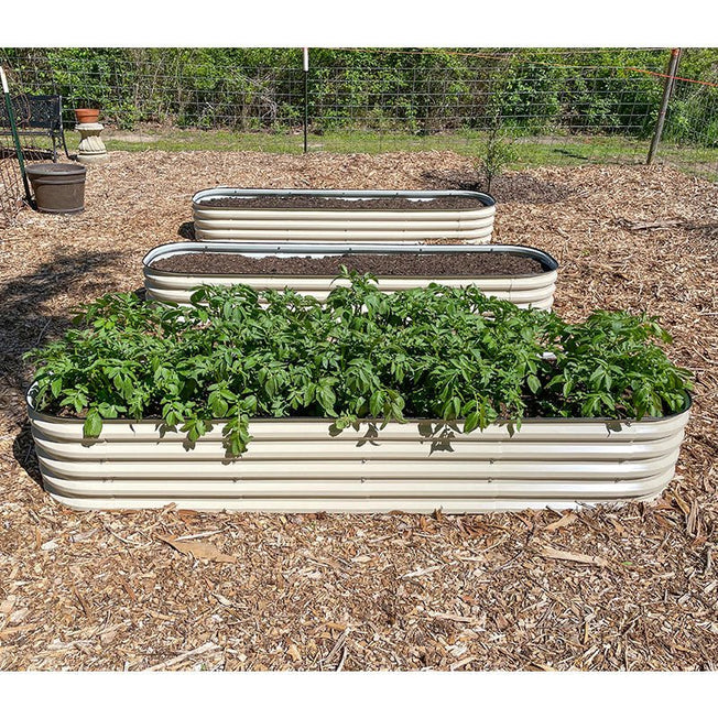 【Upgrade 2.0】17'' Tall 8x2 Metal Raised Garden Beds (9 in 1)