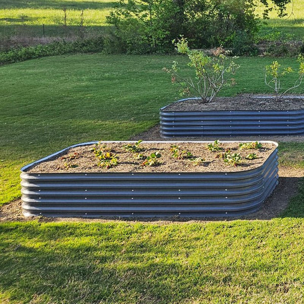 【Upgrade 2.0】17'' Tall 8x4 Metal Raised Garden Beds (10 in 1)