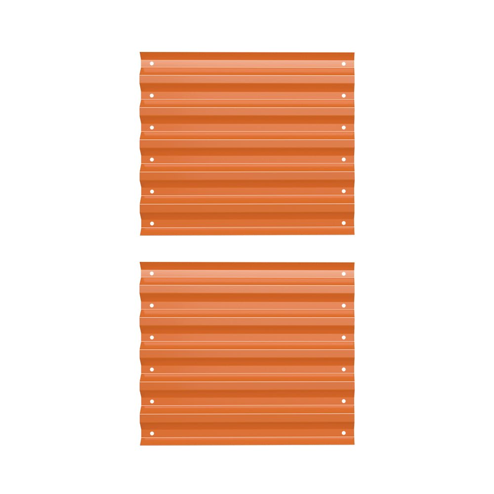 corrugated metal panels orange-Vegega