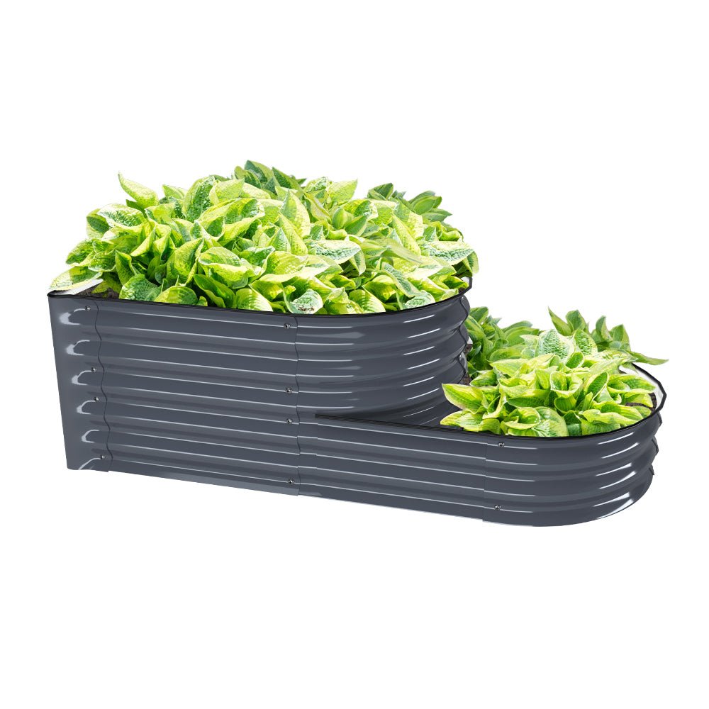 17'' Tall Tiered Metal Raised Garden Beds - VEGEGA Metal Raised Garden Bed