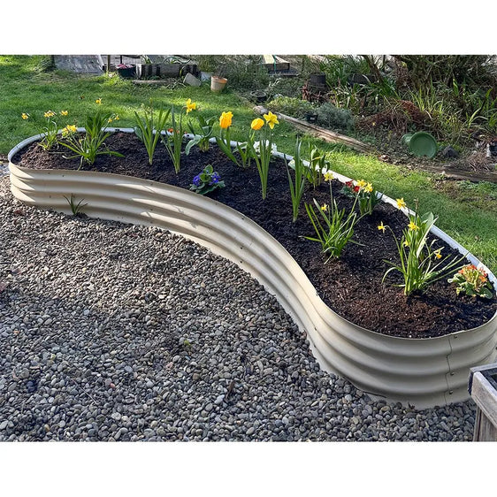 17 inches tall moon shaped metal garden bed-Vegega
