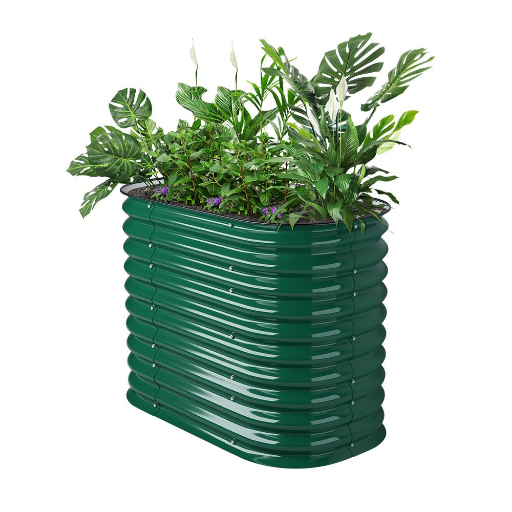 32'' Tall 3.5'x2' Metal Modular Raised Garden Bed Kit(2 in 1) - VEGEGA