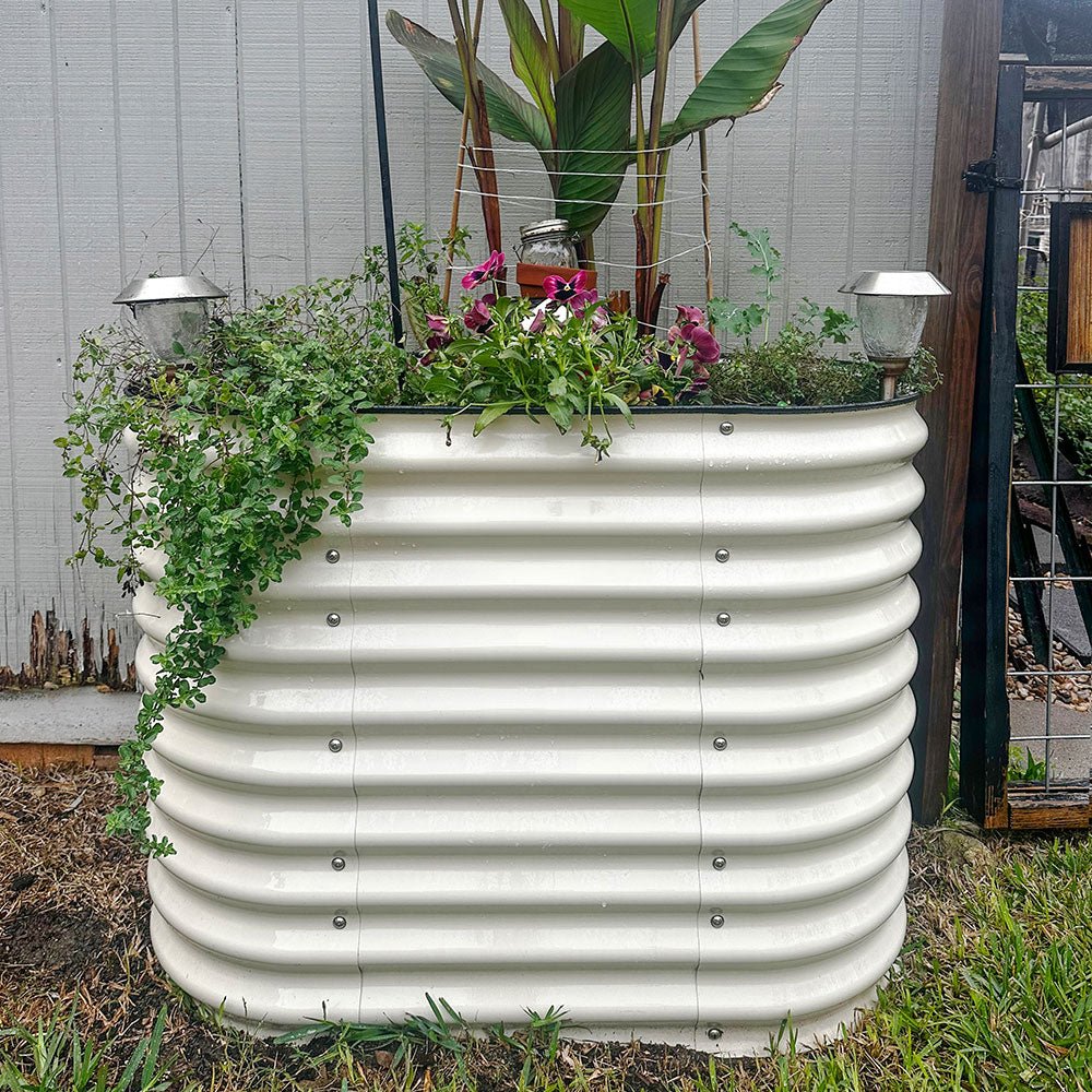 32'' Tall 3.5'x2' Metal Raised Garden Beds (2 in 1) - VEGEGA