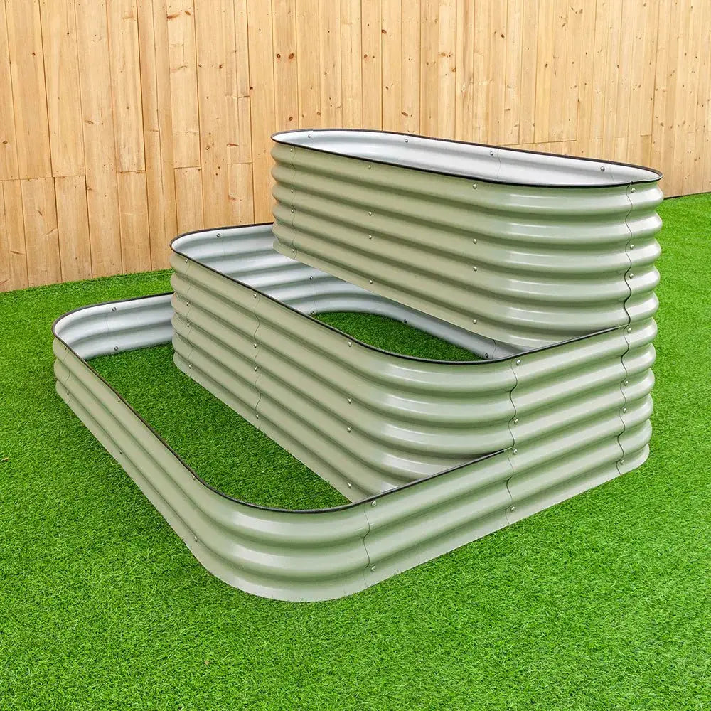 32-inch tall 3 tiered cascade raised garden bed-Vegega