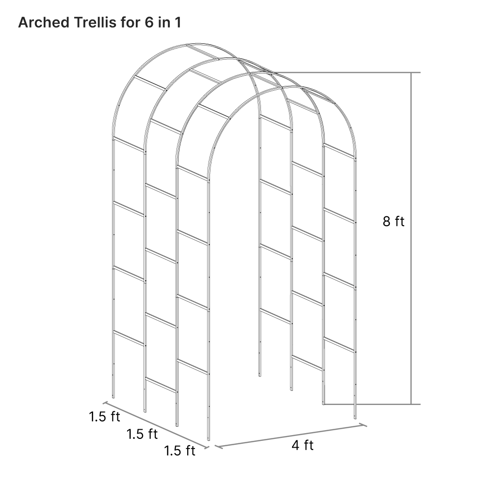 Illustrations vectors of arched trellis-Vegega