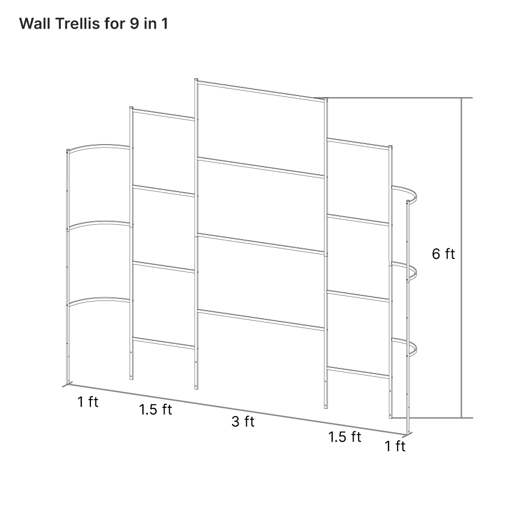 Illustrations vectors of wall trellis-Vegega